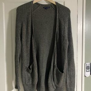 American Eagle Outfitters Knit Cardigan in Gray